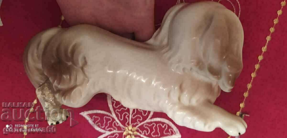 Large Porcelain Pekingese Dog, Markings - 6