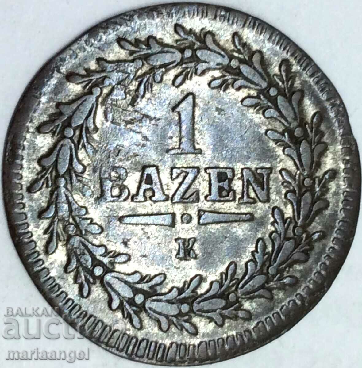 Elveția 1 batzen 1815 canton St. Argint Gallen - destul de rar