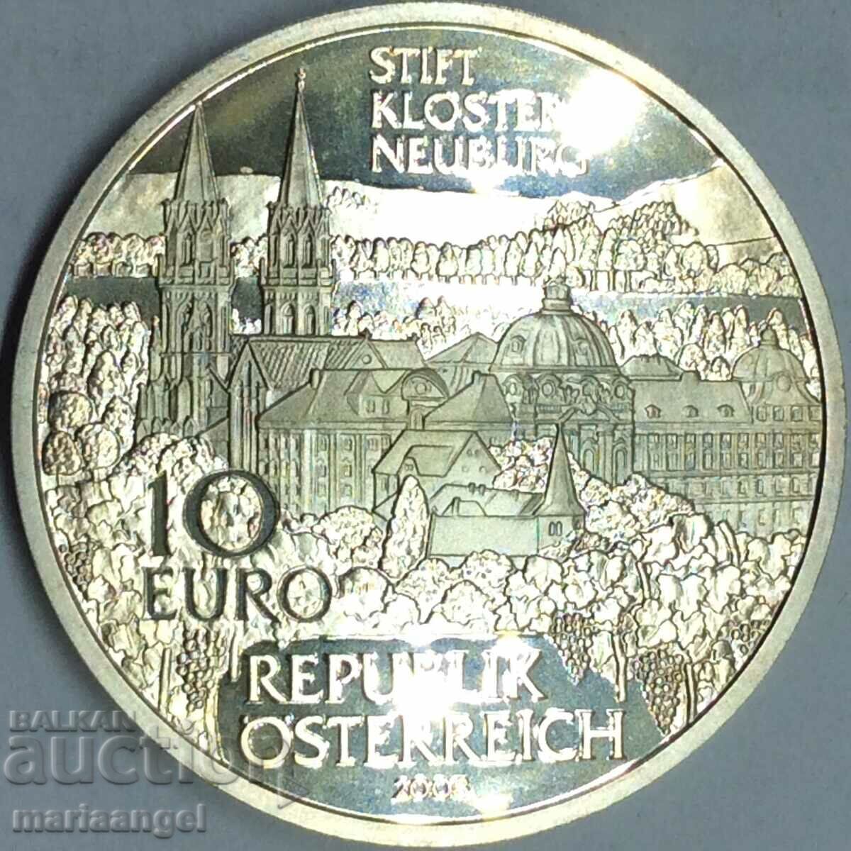 10 евро Австрия 2008  PROOF Клостернеубург UNC