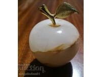 Apple from natural stone, decorative souvenir