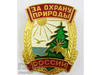 FOR NATURE CONSERVATION-RUSSIA-AWARD BADGE