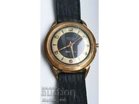 Ceas mecanic placat cu aur Precisa 17 bijuterii pentru barbati