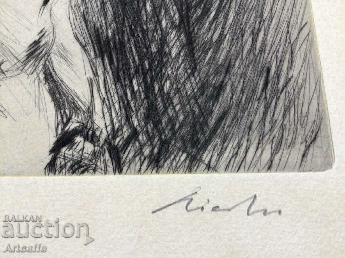 Etching Rudolf Riester - 5 Etching Rudolf Riester - 5