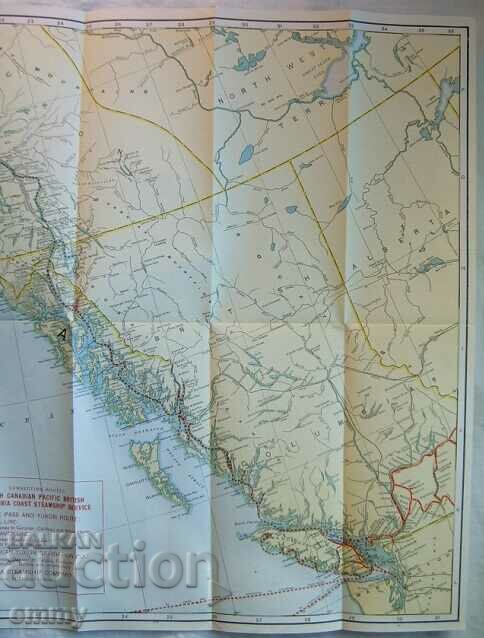 Map of Alaska 1917 - Steamboat and Railroad Routes company - 6