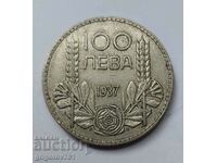 100 leva silver Bulgaria 1937 - silver coin #13