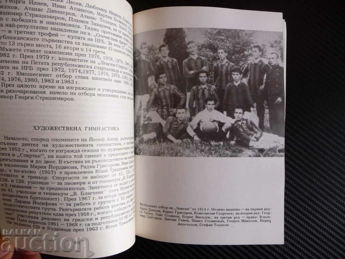 Chronicle of sports glory Levski Spartak 1911 1986 sport with price 5.00 BGN | € 2.56 Chronicle of sports glory Levski Spartak 1911 1986 sport with price 5.00 BGN | € 2.56