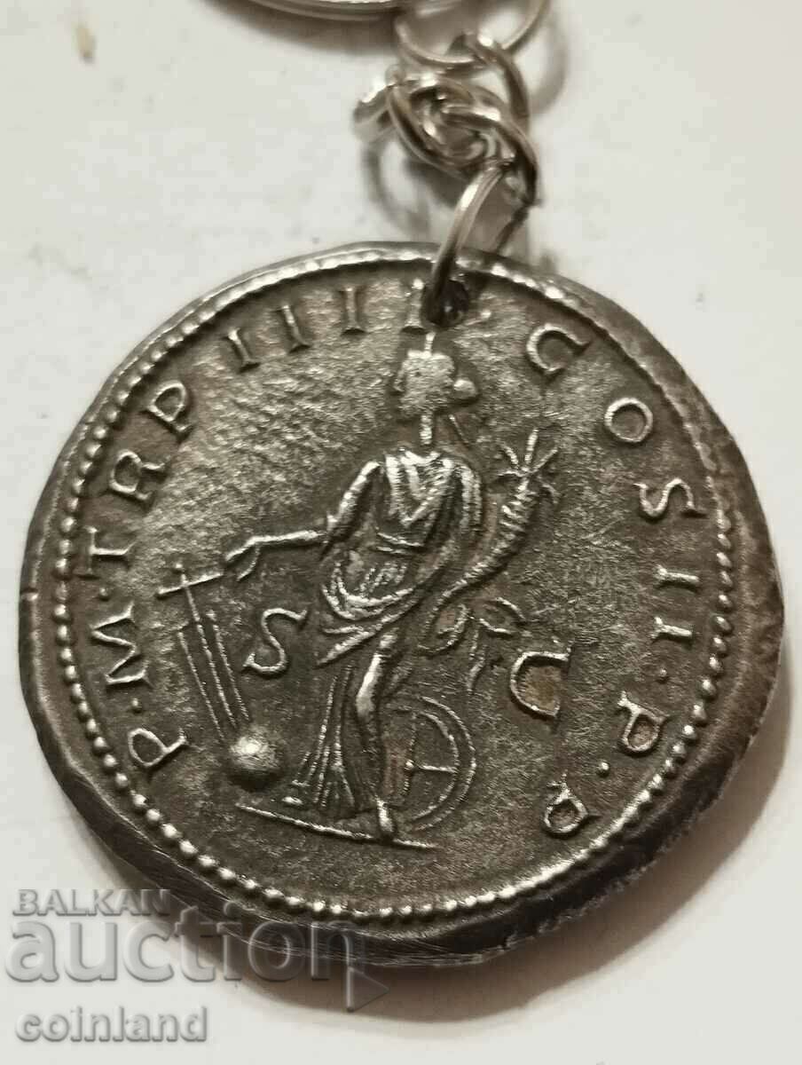 Delivery of Roman Coin Keychain - REPLICA REPRODUCTION Delivery of Roman Coin Keychain - REPLICA REPRODUCTION