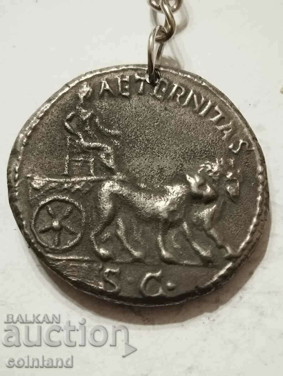 Delivery of Roman Coin Keychain - REPLICA REPRODUCTION Delivery of Roman Coin Keychain - REPLICA REPRODUCTION