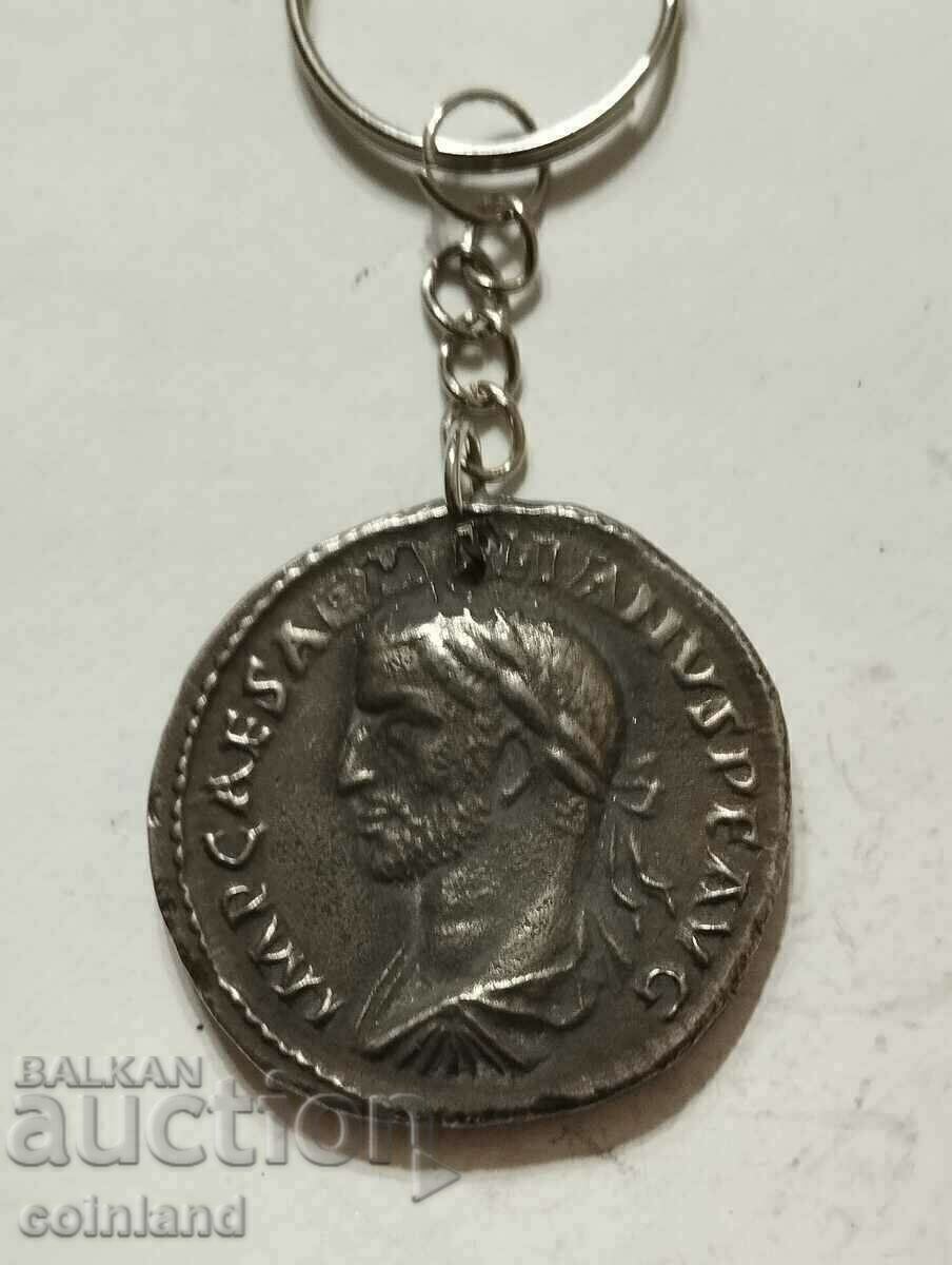 Roman Coin Keychain - REPLICA REPRODUCTION