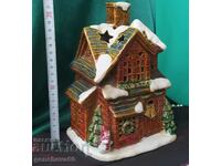 Стара Коледна керамична къща/декорация