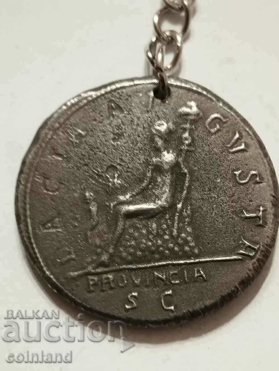 Delivery of Roman Coin Keychain - REPLICA REPRODUCTION