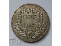 100 лева сребро България 1937 -  сребърна монета #25