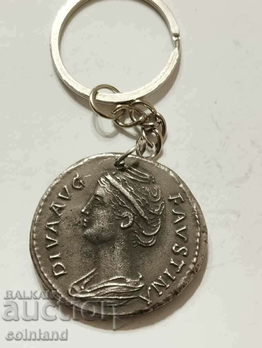 Roman Coin Keychain - REPLICA REPRODUCTION