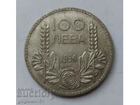 Ασήμι 100 λέβα Βουλγαρία 1934 - ασημένιο νόμισμα #27