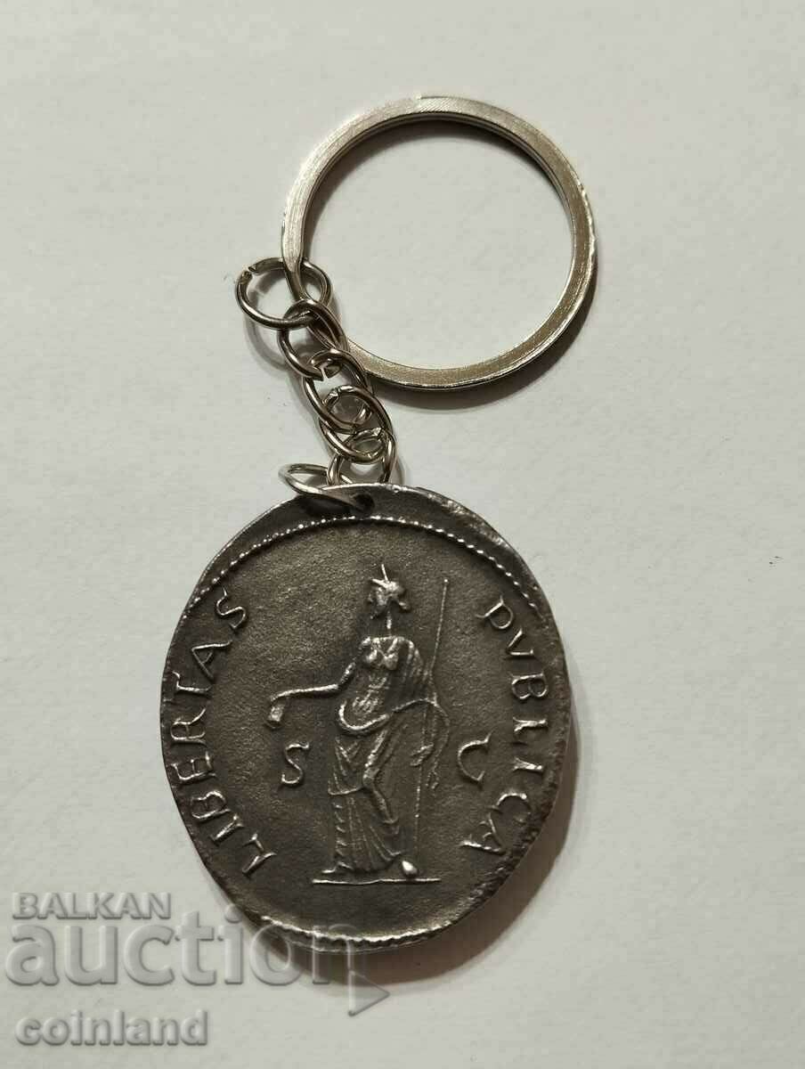 Roman Coin Keychain - REPLICA REPRODUCTION with price 12.00 BGN | € 6.14