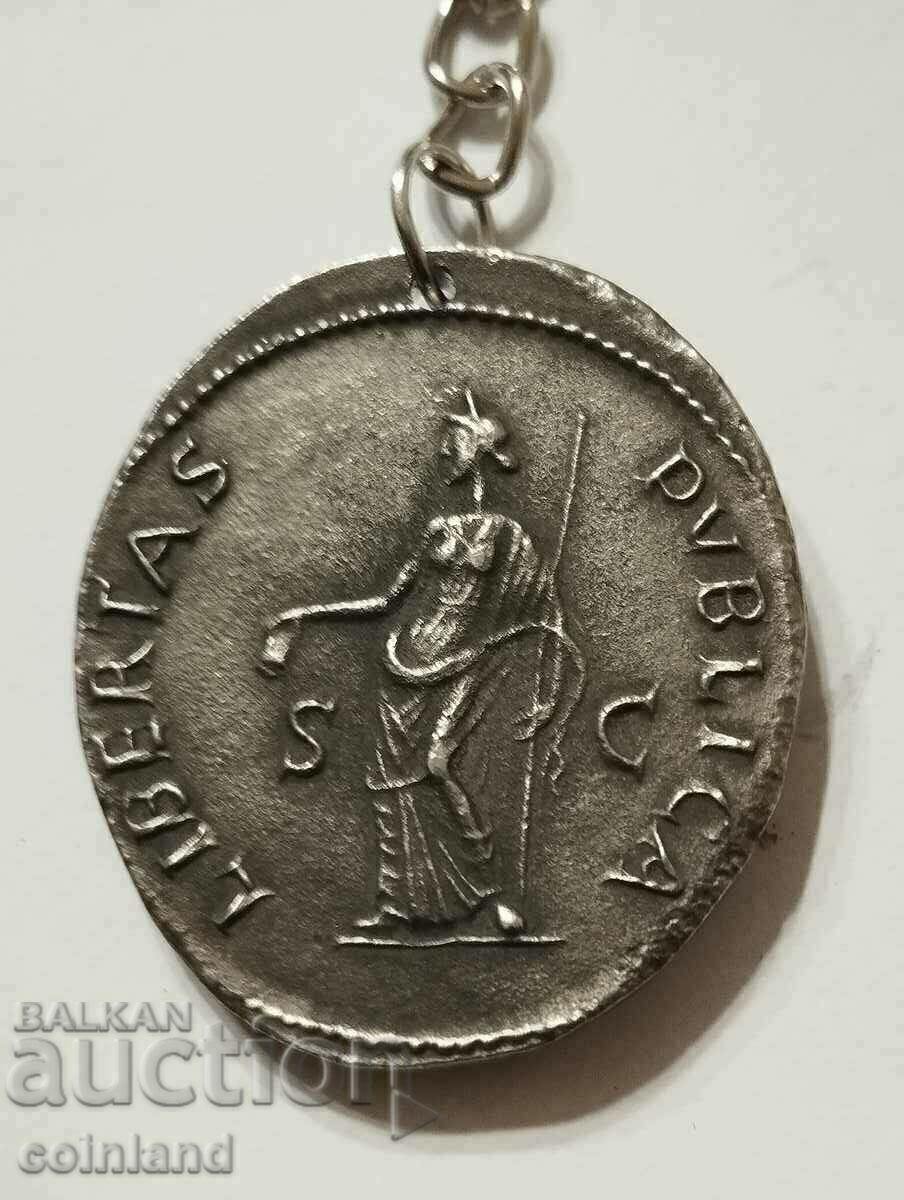 Delivery of Roman Coin Keychain - REPLICA REPRODUCTION