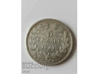 5 franci - 1841 - Franţa