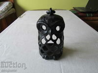 Owl ceramic candle holder