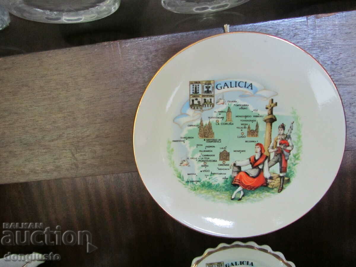 Porcelain wall plate Galicia Spain Porcelain wall plate Galicia Spain