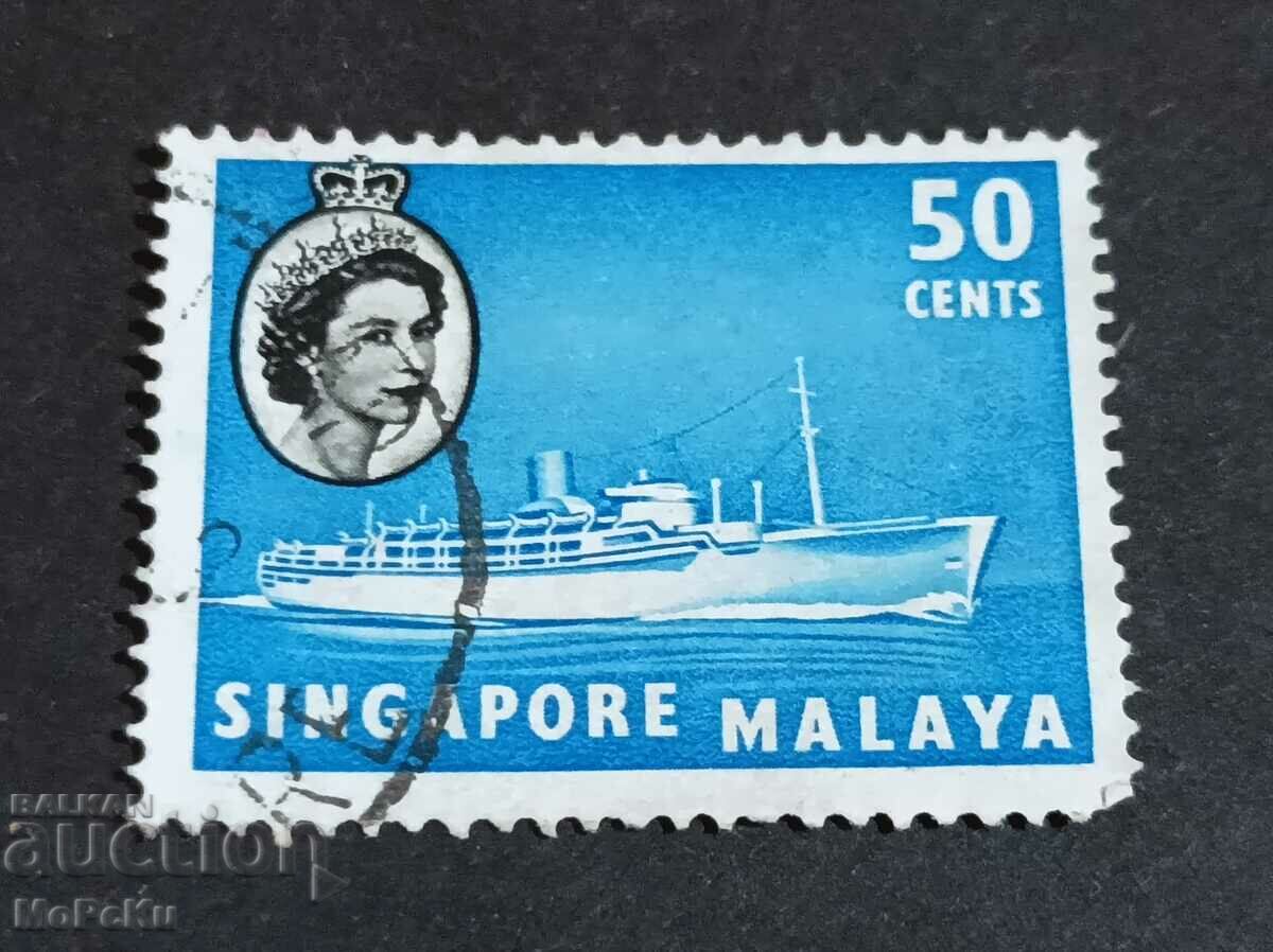 Postmark SINGAPORE MALAYA