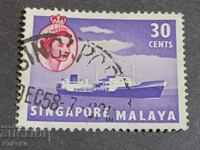 Marca poștală SINGAPORE MALAYA