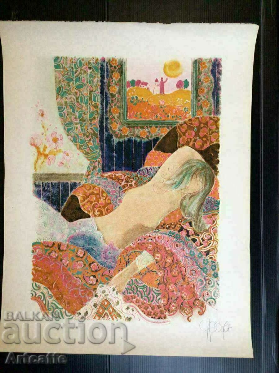 Color lithograph