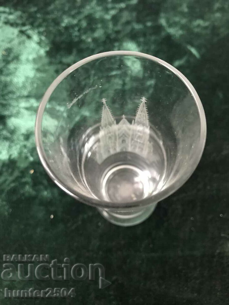 Auction  Cathedral cup-17/4 cm, engraved