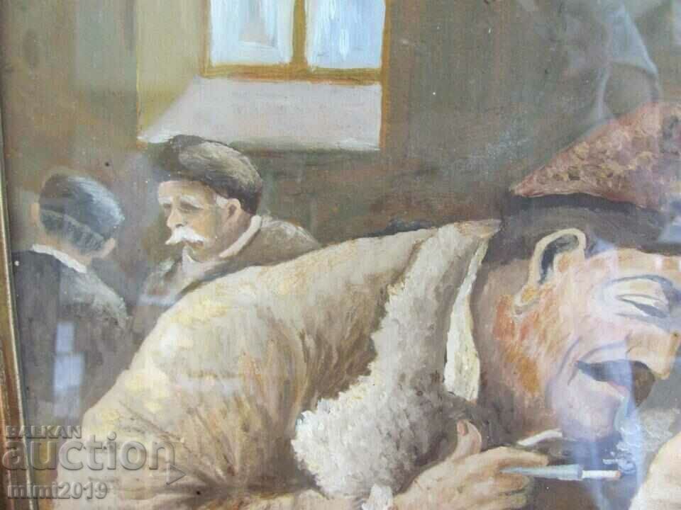 Old Painting Oil Cardboard - 5