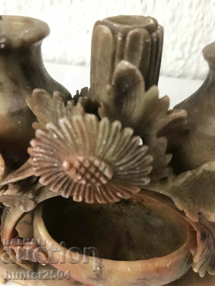 Paperweight, vase, candlestick - stone carving with price 54.95 BGN | € 28.10 Paperweight, vase, candlestick - stone carving with price 54.95 BGN | € 28.10