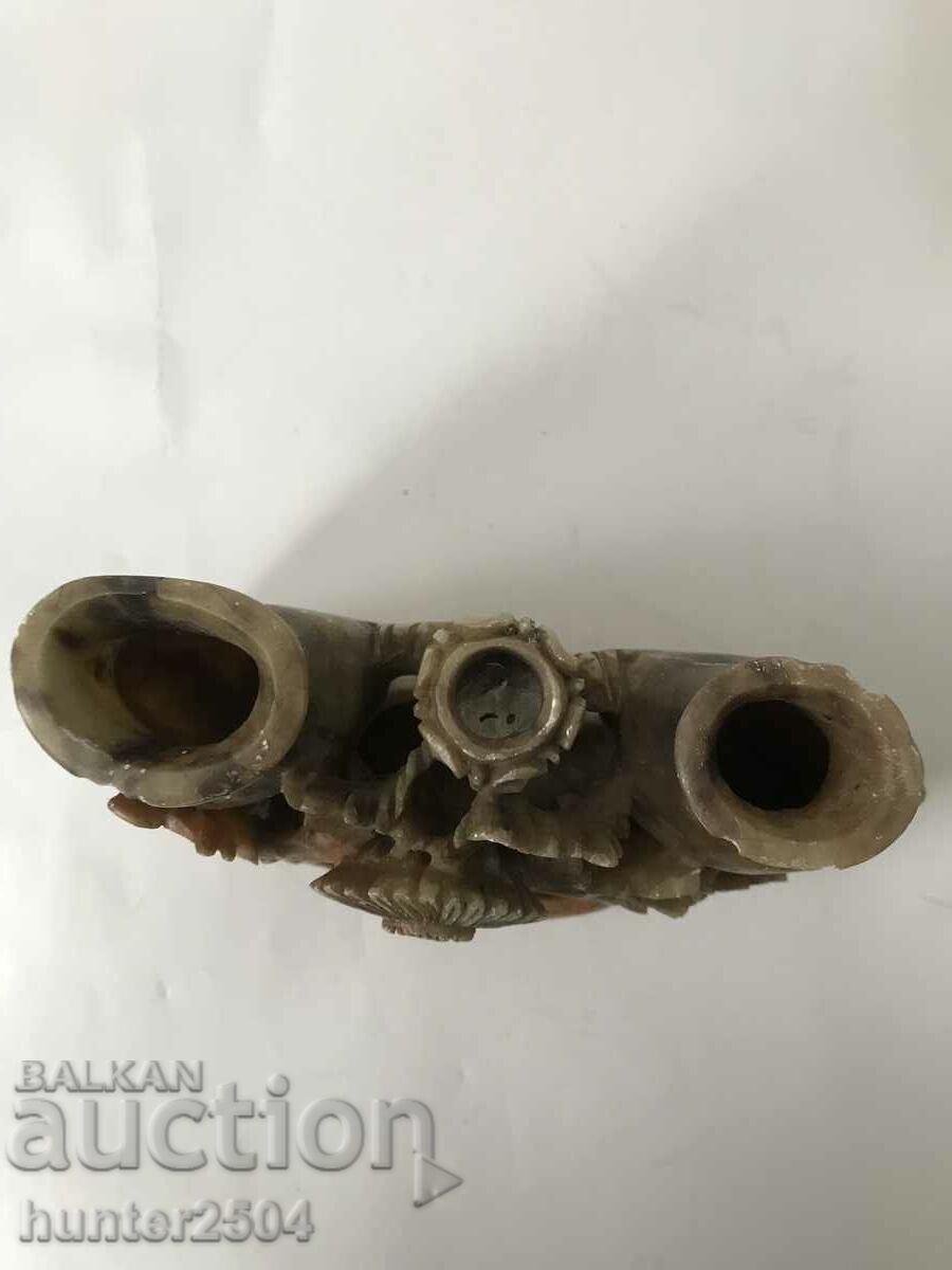 Auction Paperweight, vase, candlestick - stone carving Auction Paperweight, vase, candlestick - stone carving