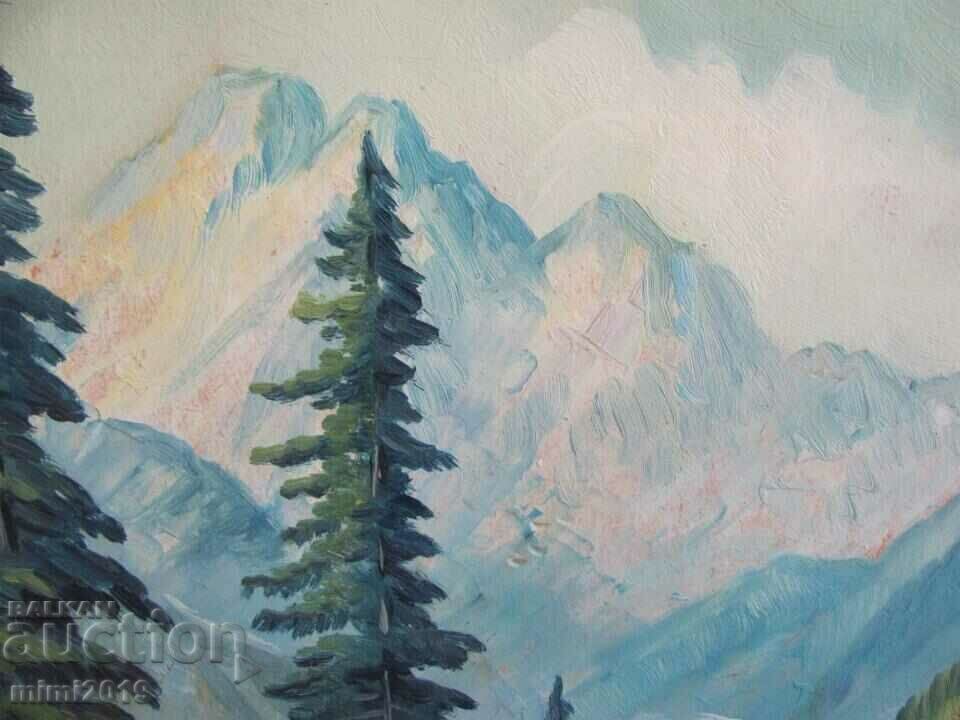 Παλαιό λάδι ζωγραφικής, χαρτόνι, υπογεγραμμένο - 5 Παλαιό λάδι ζωγραφικής, χαρτόνι, υπογεγραμμένο - 5