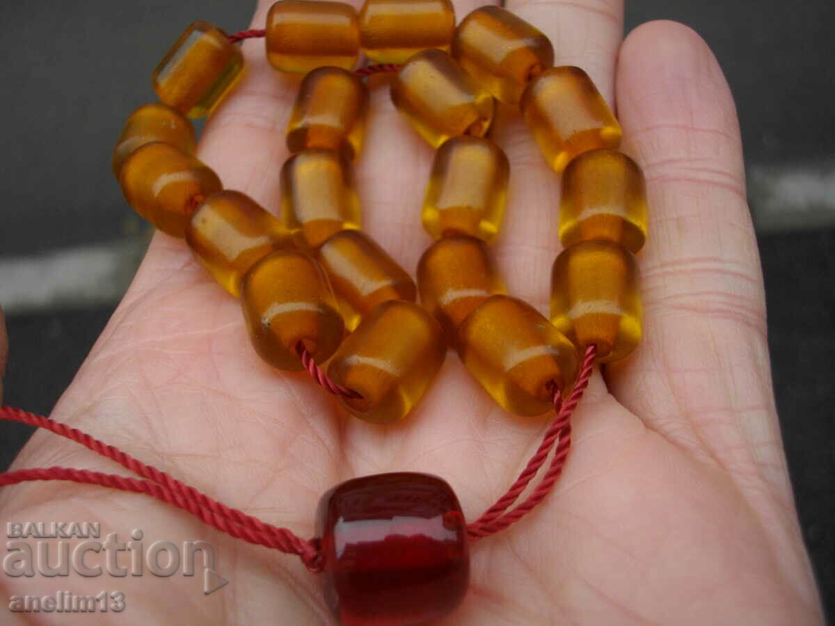 Auction OLD MOLTEN AMBER ROSARY Auction OLD MOLTEN AMBER ROSARY