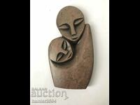 Mother with child - stone, 12/6 cm
