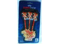 EURO 2008 football - souvenir pencils, gift - 3 pieces