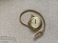 Γυναικείο επιχρυσωμένο ρολόι τσέπης