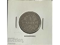 Германия 1 марка 1874 г. сребро