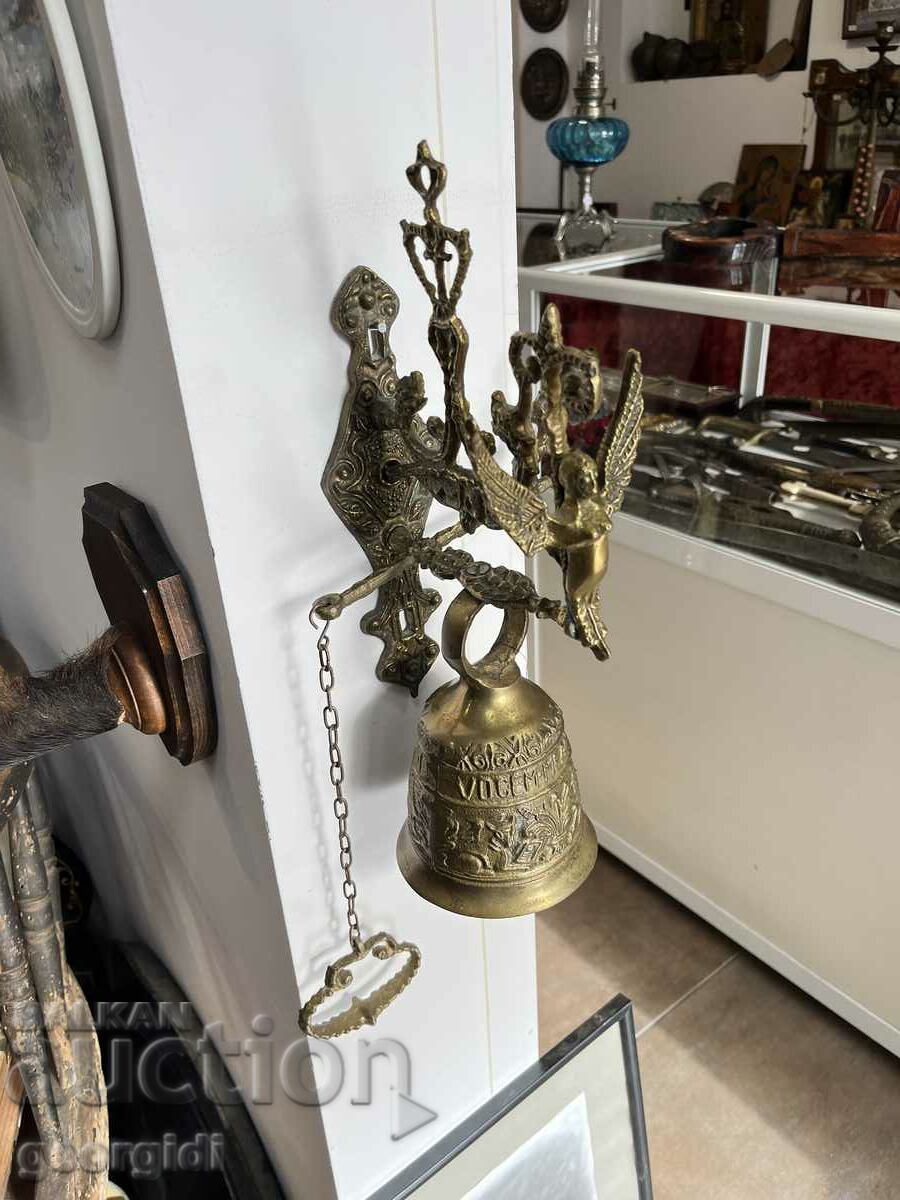 Стара бронзова камбана / звънец за порта. №4804