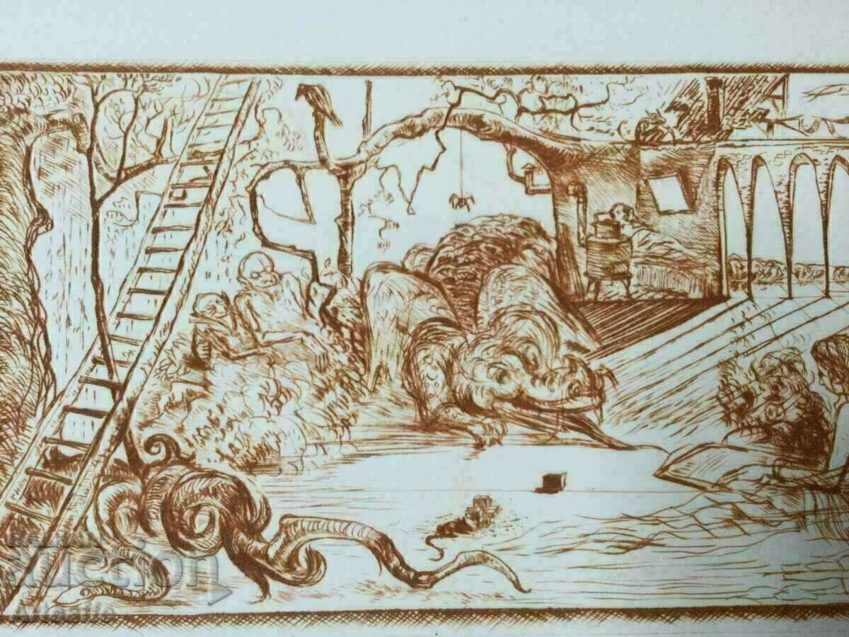 Etching Peter Chuhovski - 5 Etching Peter Chuhovski - 5