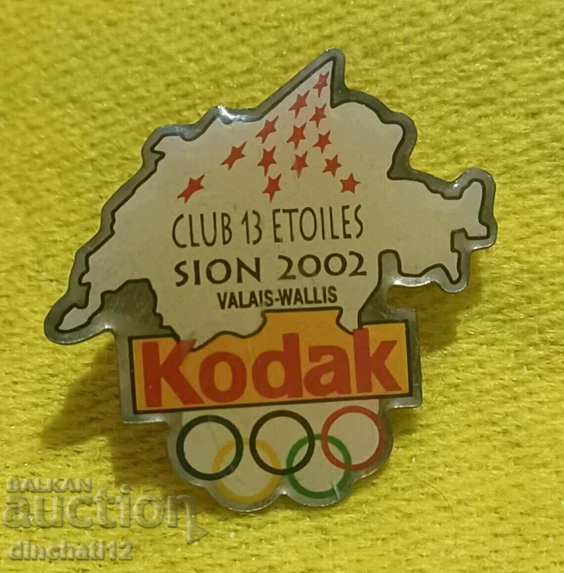 Delivery of Switzerland Sion KODAK OLYMPIC PIN. Kodak cameras