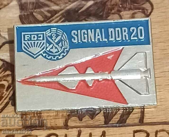 Auction FDJ SIGNAL DDR 20. Missile troops Germany Auction FDJ SIGNAL DDR 20. Missile troops Germany
