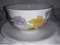 BOWL WITH STAND. PORCELAIN. GERMANY