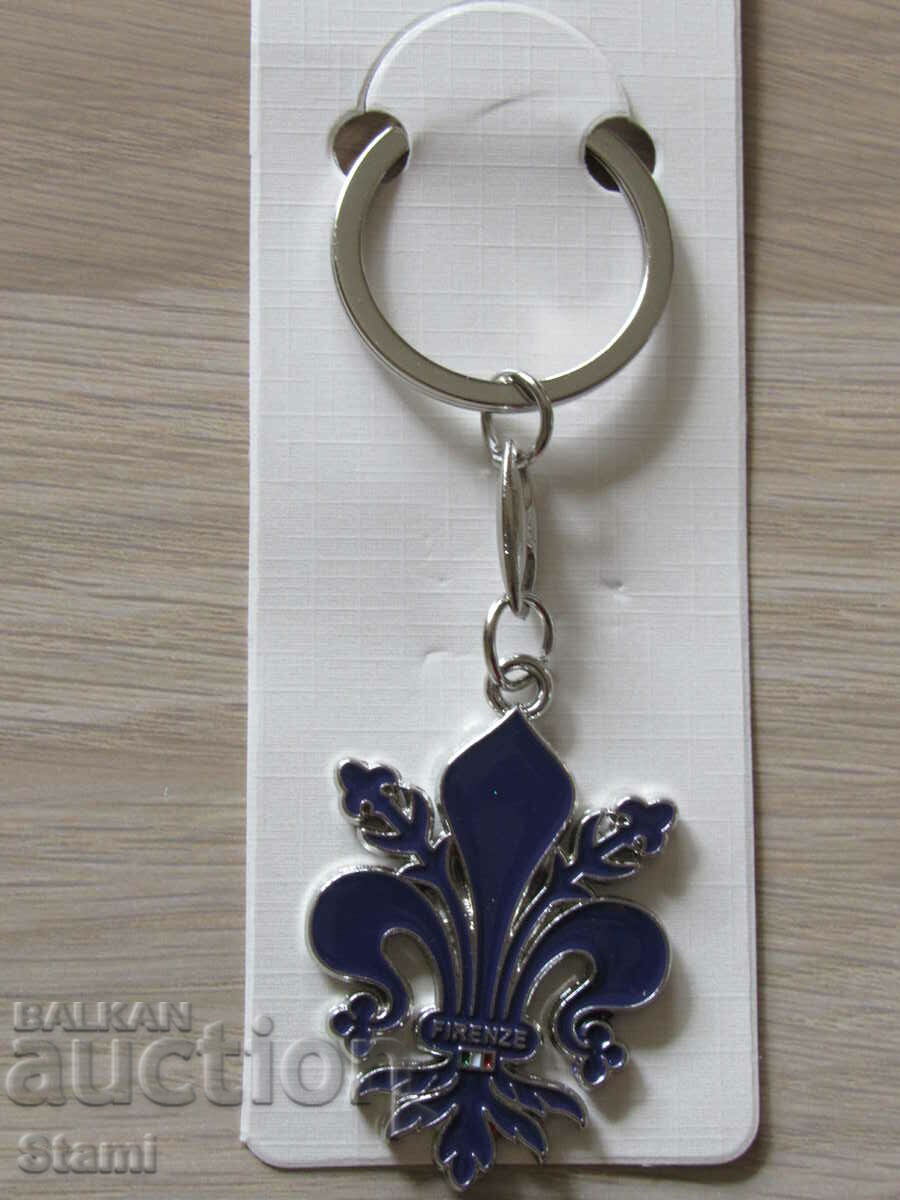 Auction  Metal key ring from Florence, Italy