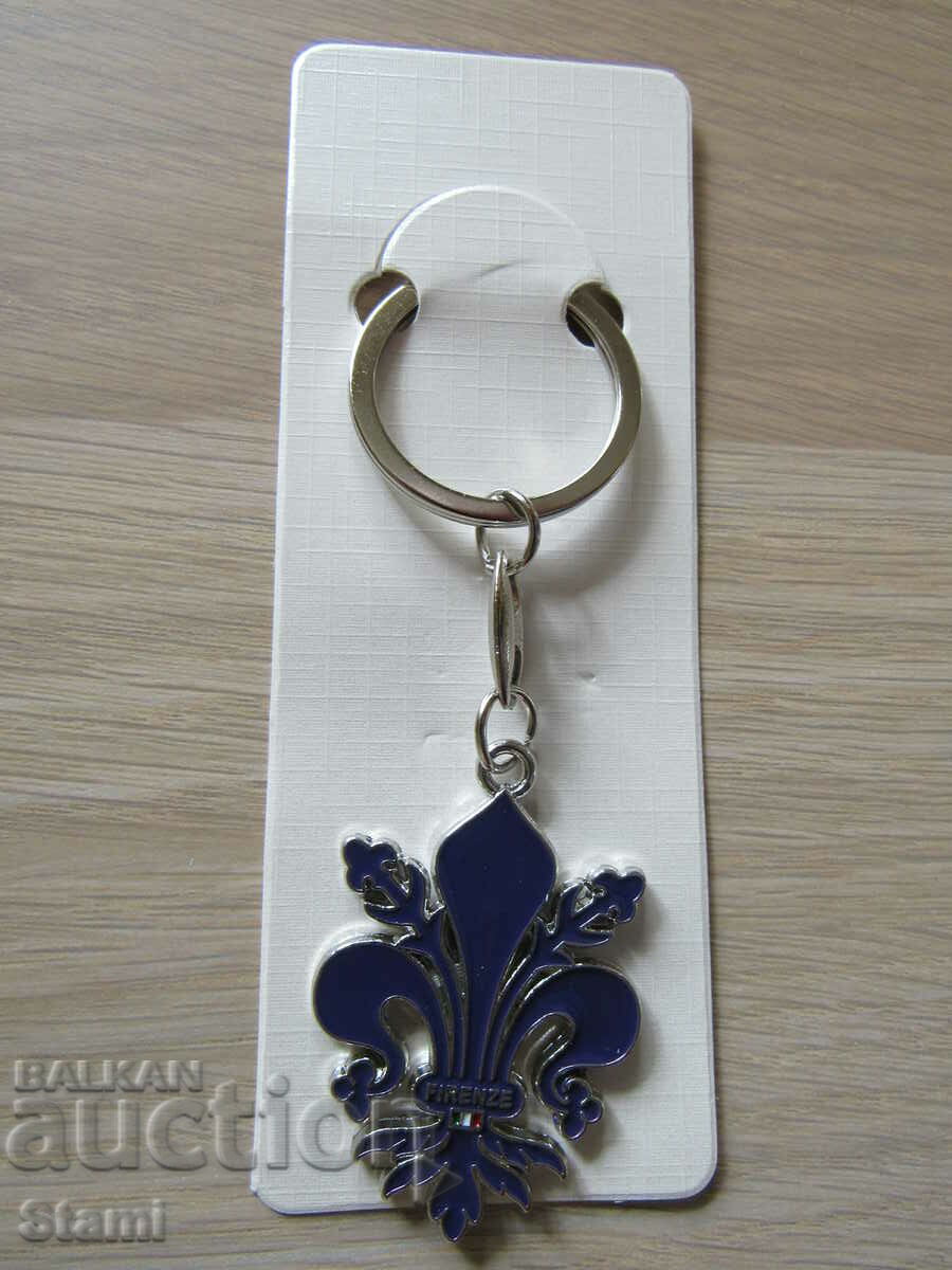 Metal key ring from Florence, Italy - 6