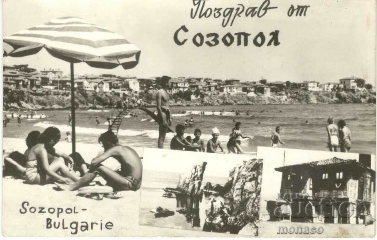 Old card - Greetings from Sozopol