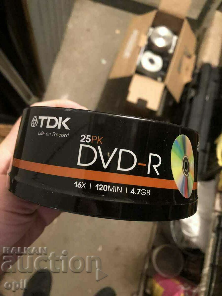 Παρτίδα 25 δίσκων DVD και 25 δίσκων CD-R