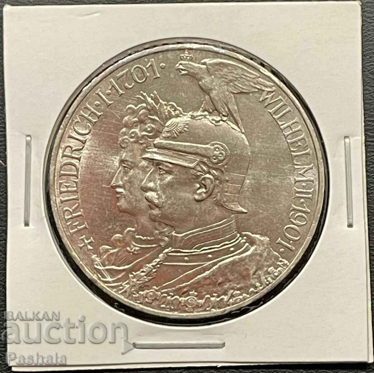 Германия 5 марки 1901 г. Прусия . Рядка .