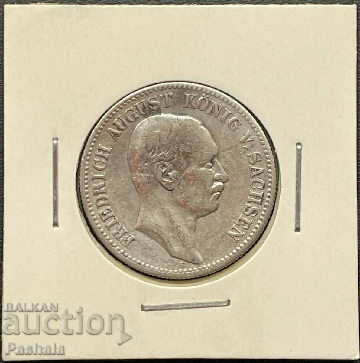 Германия 2 марки 1907 г. Саксония .