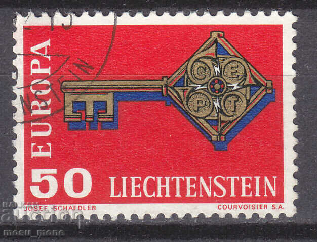 Европа СЕПТ 1968 Лихтенщайн