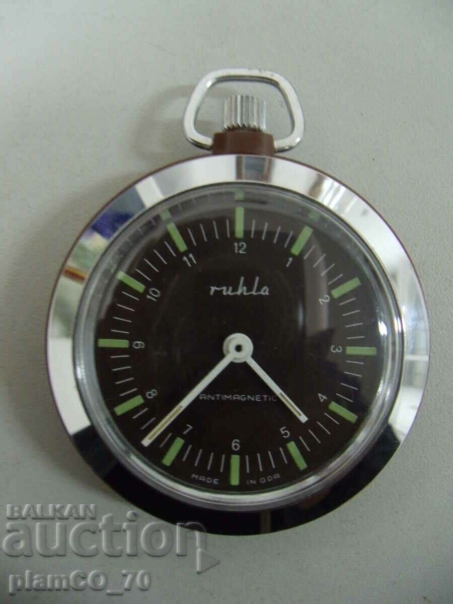 #*7273 παλιό ρολόι τσέπης - Ruhla