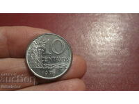 1975 10 centavos Brazilia
